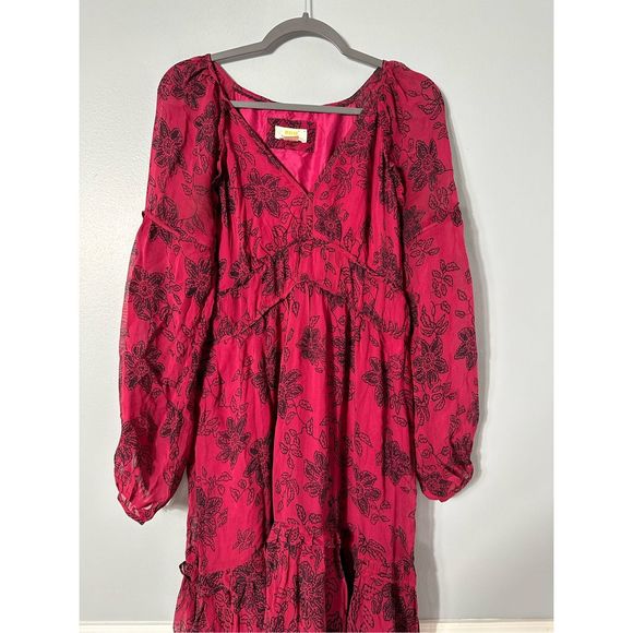 New Anthropologie Maeve Annabella Maxi Dress Size 10 - Picture 5 of 6